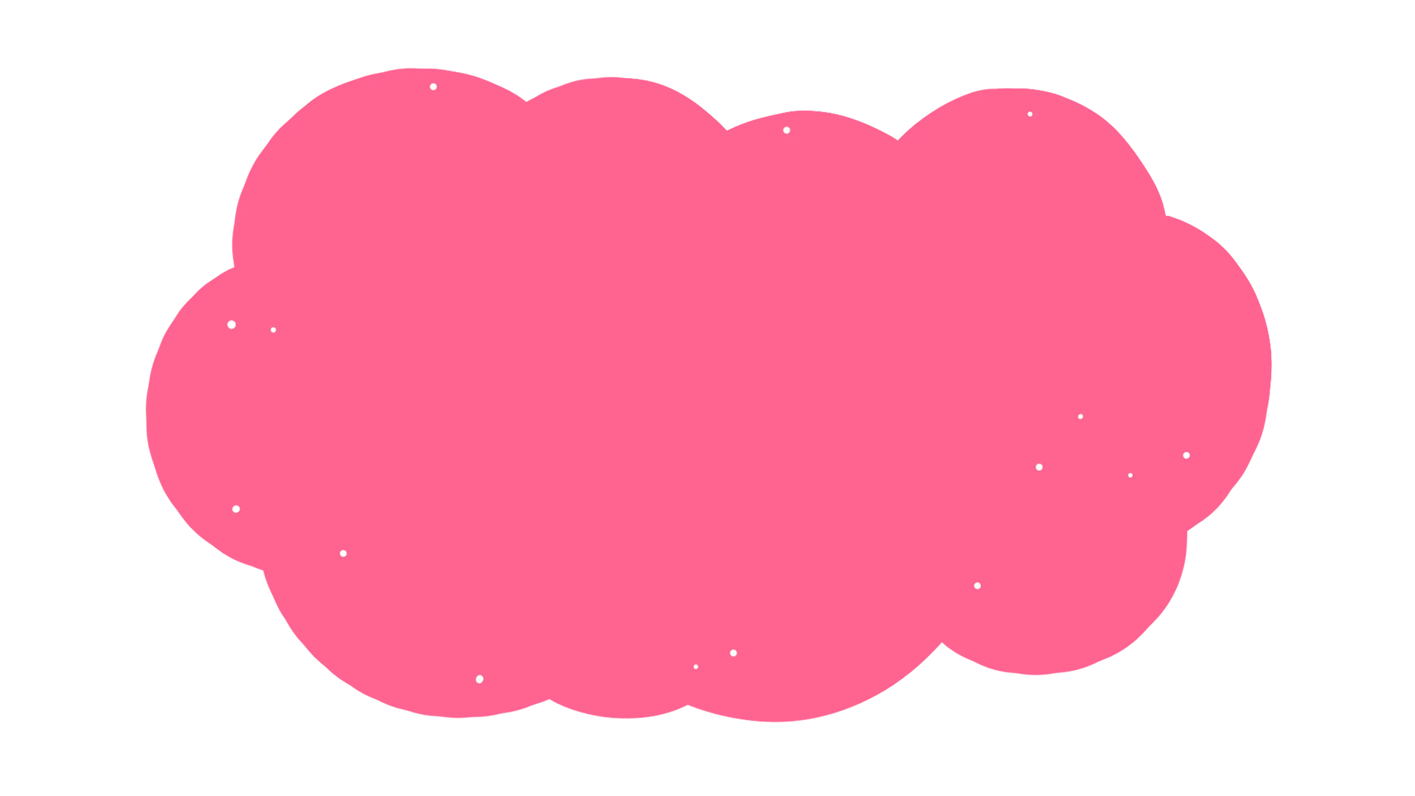濃いピンク色の雲の形の画像